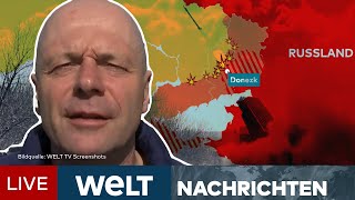 PUTINS KRIEG Ostukraine – So wollen die Russen das Problem Donezk lösen  WELT News Stream [upl. by Ulphi]