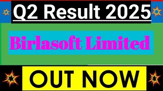 Birlasoft Limited Q2 2025 Financial Result  Birlasoft Birla Soft Q2 Result update [upl. by Baalman]