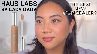 IS THIS THE BEST NEW CONCEALER LAUNCH HAUS LABS TRICLONE SKIN TECH CONCEALER WEAR TEST  REVIEW [upl. by Litnahs386]