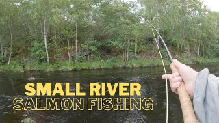 Salmon Fishing On A Small River In The Scottish Highlands [upl. by Wie]