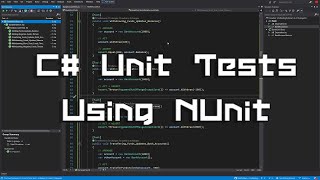 C Unit Tests Using NUnit NET Beginner [upl. by Mihcaoj]