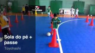 Espaço futsal sub 8 fundamentos básicos treino [upl. by Bortz]