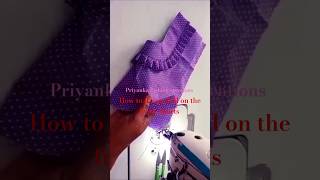 Frill fixing video tailoring design sewing stichingtips fashion frillneckdesign frillfrock [upl. by Henricks]