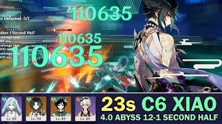 Xiao 23s 40 Abyss 121 Second Half  Genshin Impact [upl. by Maure]