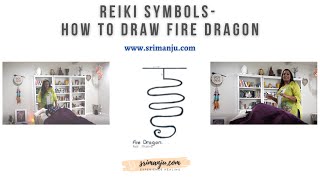 How to Draw Reiki Symbols Fire Dragon Practitioner level Certification [upl. by Namlak]