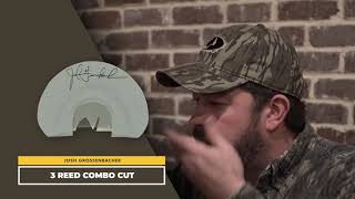 Turkey Call Sound Files  Josh Grossenbacher Signature Mouth Call 3 Reed Combo Cut [upl. by Ahsiekim84]