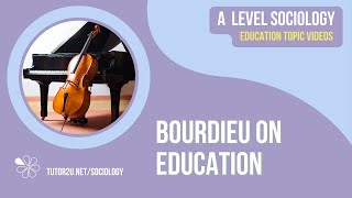 Bourdieu on Education  A Level Sociology  Education [upl. by Asiul35]