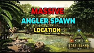 MASSIVE Angler Spawn Lost Island Ark Where To Find Angler Fish On Lost Island Ark Guide Location [upl. by Range]