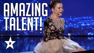 Girl With No Arms Sings amp Plays Piano With Her Feet  Romanias Got Talent  Got Talent Global [upl. by Melosa]