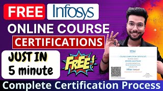 FREE Online Courses with Certificate by Infosys  Get Certificate in Just 5 Min [upl. by Atilahs]