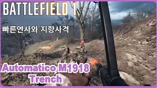 Battlefield 1 지향사격을 위한 오토마티코 Automatico M1918 Trench [upl. by Yenettirb920]