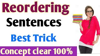 Reordering sentences Class 10 English Grammar important reordering sentences 2021 board exam [upl. by Sirrah]