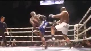 Bob Sapp vs Alain Ngalani  fight video k1 mma muay thai fighting 2011 yearmp4 [upl. by Limoli]