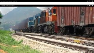 Indian Railways Python  Smoke from the Middle of a Train [upl. by Rustice]