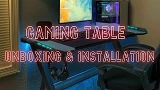 DEADSKULL GAMING TABLE ASSEMBLY amp UNBOXING [upl. by Adrien]