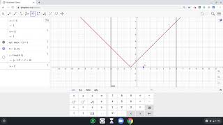 Geogebra  Grafanalys amp CAS  Absolutbelopp i ekvationer med grafisk amp algebraisk metod [upl. by Eimaral]