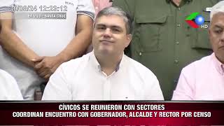 CIVICOS SE REUNIERON CON SECTORES COORDINAN ENCUENTRO CON GOBERNADOR ALCALDE Y RECTOR POR CENSO [upl. by Lisette85]