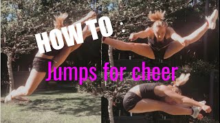 How to do jumps for cheer  tips tricks and drills for beginners [upl. by Yc605]