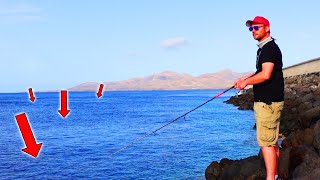 BONITO ANGELN vom Ufer Die Jagd beginnt Lanzarote Trip 1 [upl. by Divad]