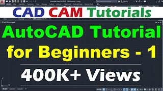 AutoCAD Tutorial for Beginners  1 [upl. by Akinehc1]