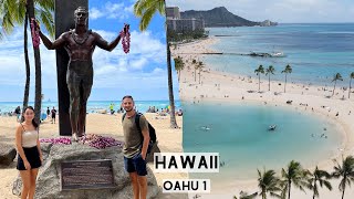 Weltreise VLOG 86  Hawaii Schöner Start auf der Insel Oahu in Honululu am Waikiki Beach 15 [upl. by Noakes235]