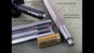 9mm Luger chamber forming with reamer and burnishing tool [upl. by Lachman]