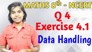 Q4  Ex 41  Data Handling  NCERT Maths Class 8th Chapter 4  RN Glory [upl. by Galan]