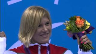 Swimming  Womens 100m Butterfly  S12 Victory Ceremony  London 2012 Paralympic Games [upl. by Ingalls]