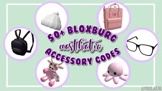 50 BLOXBURG Aesthetic Accessory Codes  avrilaur [upl. by Jorge]