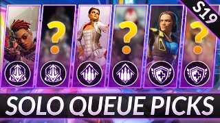 2 BEST SOLO QUEUE LEGENDS for EVERY ROLE Season 19  Apex Legends Tier List Guide [upl. by Gnaig]