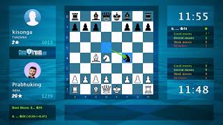 Chess Game Analysis Prabhuking  kisonga 10 By ChessFriendscom [upl. by Akemrej]