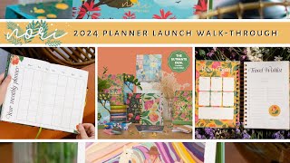 Nori Art 2024 Planner Launch WalkThrough  Freebiews 🤩  2024 Planner India  Sanjana Raj [upl. by Ilanos961]