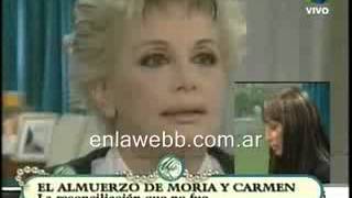 Moria y Carmen se pelean en lo de Mirtha [upl. by Lubbock]