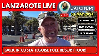 🔴COSTA TEGUISE LANZAROTE LIVE🔴 New places and the most random shop with rant included [upl. by Aleda]