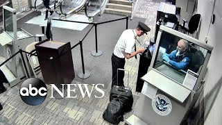 New video shows allegedly intoxicated pilot trying to board plane l ABC News [upl. by Gaillard851]