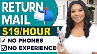 HURRY No Experience Needed  Make 19hr Easy WorkFromHome Job Return Mail  No Phones [upl. by Somisareg]