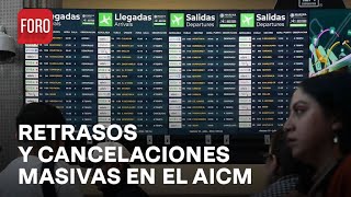 Falla Informática Global Afecta Operaciones en AICM Retrasos y Cancelaciones Masivas [upl. by Enieledam]