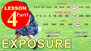 Lesson 41  Exposure Aperture Shutter Speed ISO [upl. by Ulund]