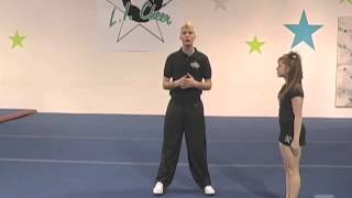 Handstand and Forward Roll  Cheerleading Drills [upl. by Nahgen]