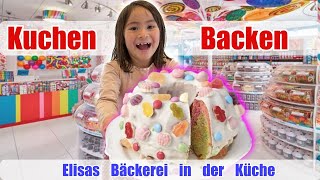 Kinder Backen  Meine eigene BÄCKEREI in der Küche  Elisa und Clarielle [upl. by Suoilenroc23]