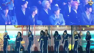 20190424 BTS Reaction to Twice Performance  TMA [upl. by Eelymmij]