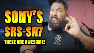 I Tried Sonys SRSSN7 Wireless Neckband Speaker And It was AWESOME [upl. by Bohlin]