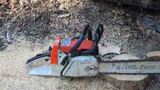 Stihl 026 Chainsaw with 20quot Bar test [upl. by Rourke]