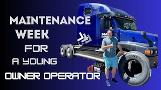 Maintenance Week for an Owner Operator  FREIGHTLINER CENTURY [upl. by Amluz]