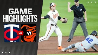 Twins vs Orioles Game Highlights 41524  MLB Highlights [upl. by Verdie]