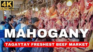 4K TAGAYTAYS MOST FAMOUS BEEF MARKET  Mahogany Beef Market amp Bulalohan Walking Tour [upl. by Asserac245]