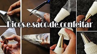 COMO COLOCAR BICO NO SACO DE CONFEITAR E QUAL É O MELHOR SACO  Alexandrealarcao [upl. by Haelam]