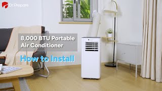 DrPrepare  How to Install the 8000 BTU Portable Air Conditioner [upl. by Flanagan]