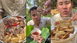 ASMR EATING SHOW Van Long Vlogs  ASMR SHORT eating yummy ngon noodlebeef grilledfish [upl. by Dorcus]