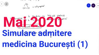 REZOLVARE simulare medicina generala Bucuresti mai 2020 partea 1  complement simplu [upl. by Hsital295]